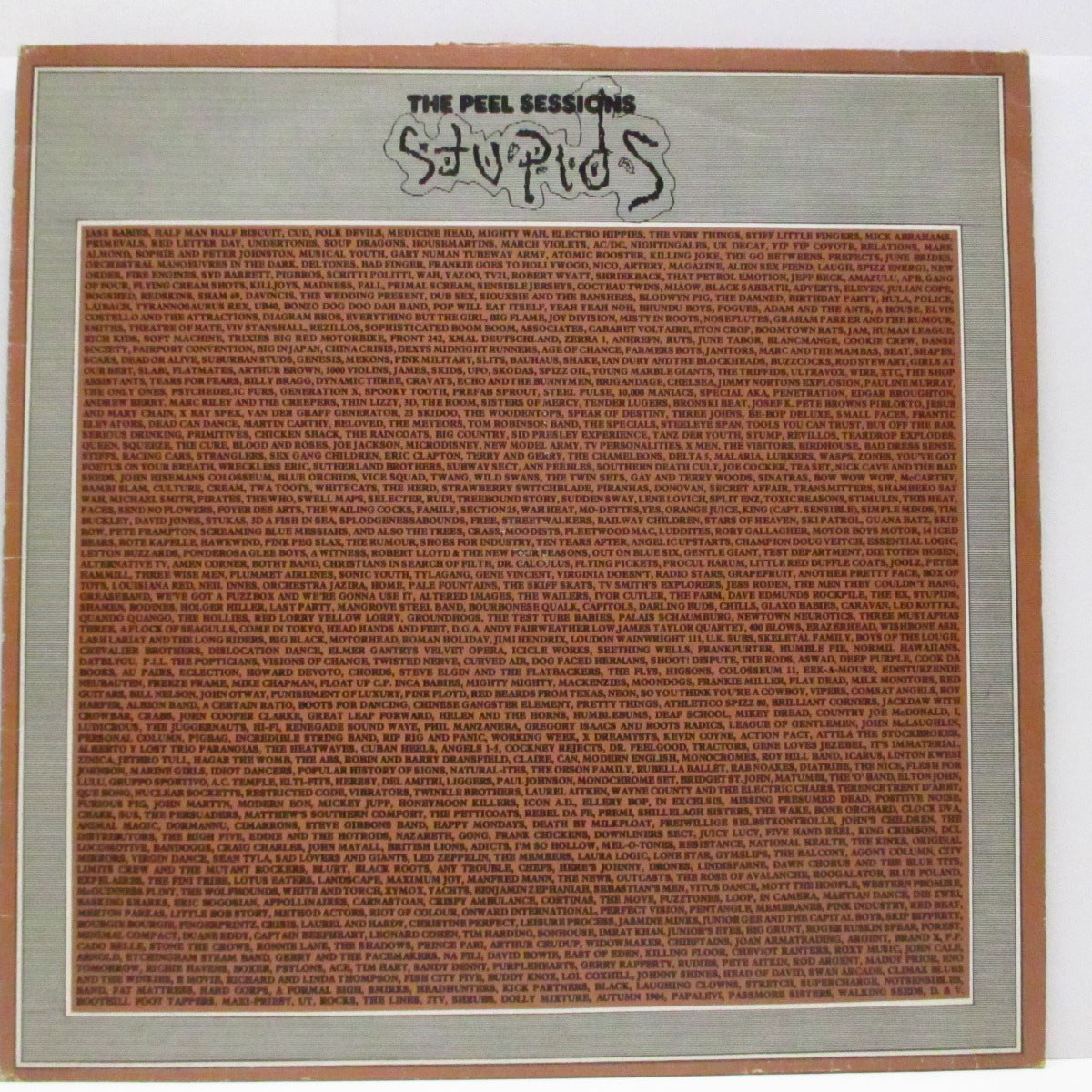 STUPIDS (ストゥーピッズ)  - The Peel Sessions (UK 限定 「グレイ＆ホワイト」ラベ 5 曲入り 12"/メタリックジャケ）インサート無し！