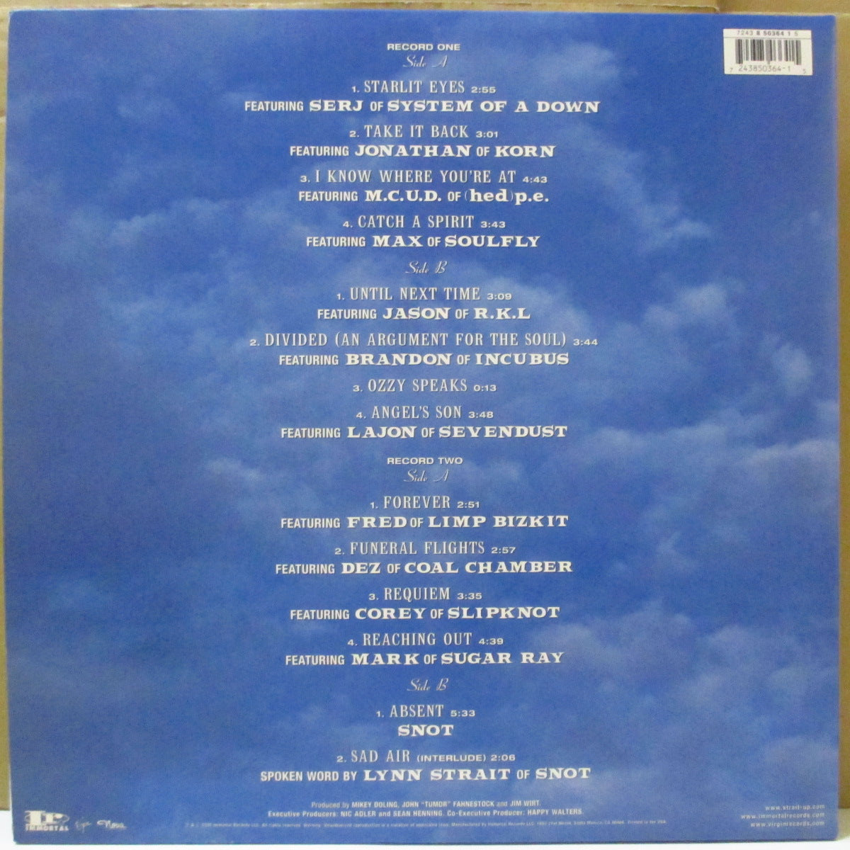 SNOT (スノット) - Strait Up (US オリジナル LP/光沢見開きジャケ