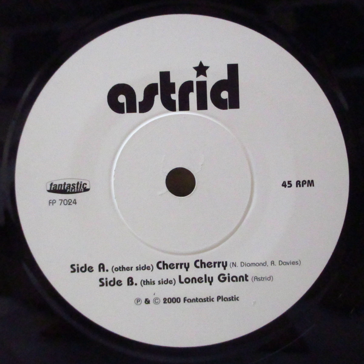 ASTRID (アストリッド)  - Cherry Cherry (UK '00 オリジナル 7インチ+光沢固紙ジャケ)ニール・ダイアモンド'66年バブルガム名曲の清涼カヴァ！