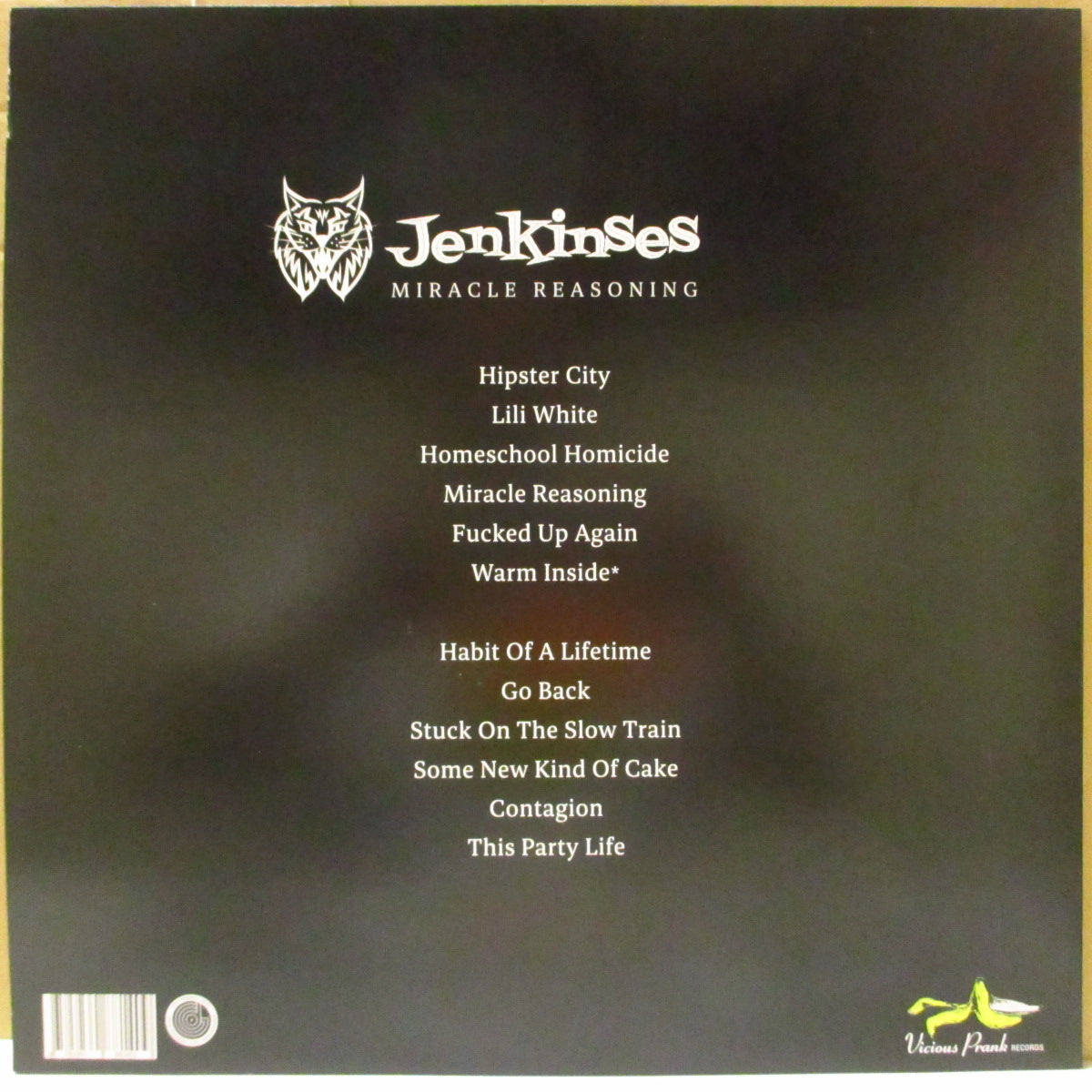 JENKINSES (ジェンキンシーズ)  - Miracle Reasoning (Belgium オリジナル LP+ソフト紙インナー/モノクロジャケ) '23年1stアルバム