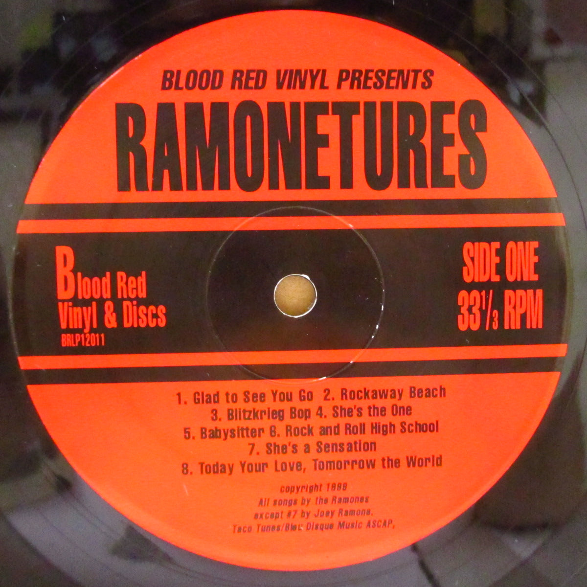 RAMONETURES (ラモネーチャーズ)  - S.T. <1st album> (US オリジナル LP/レアステッカー付き光沢ジャケ) '99年1stアルバム