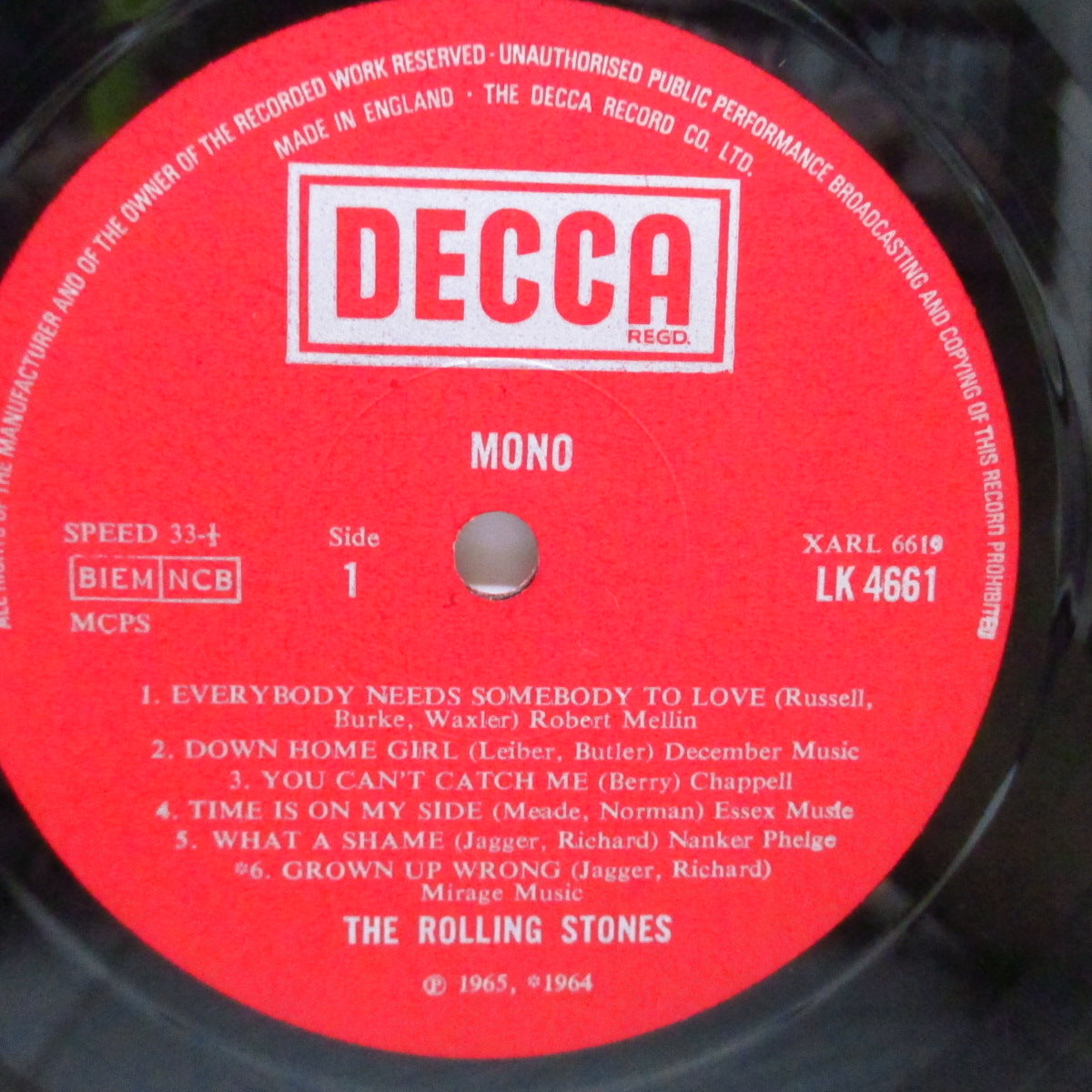 ROLLING STONES (ローリング・ストーンズ)  - No.2 (UK '74 再発「Boxロゴ / 赤ラベモノラル」LP/「Blind Man」無修正表面コーティングジャケ)