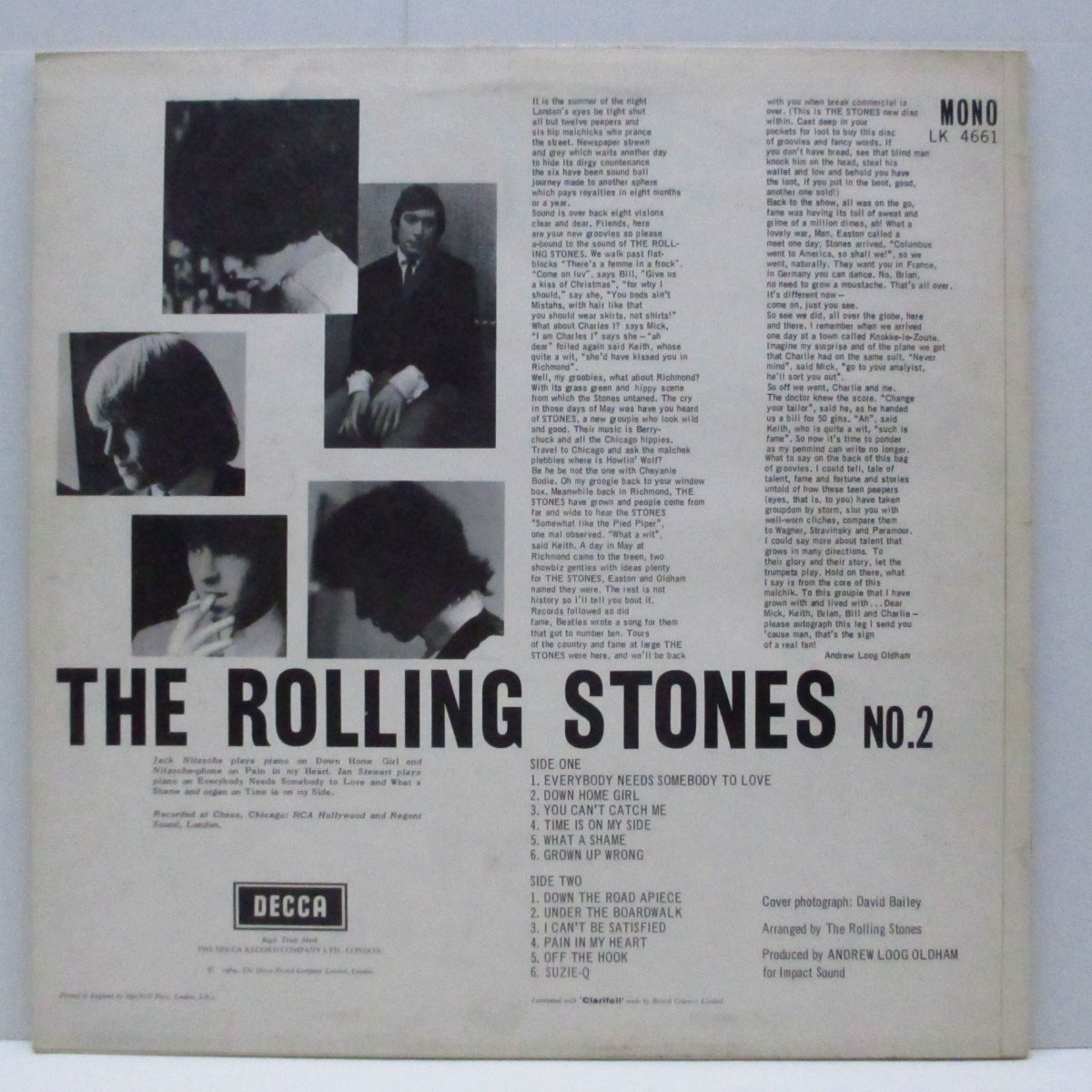 ROLLING STONES (ローリング・ストーンズ)  - No.2 (UK '76再発「Boxロゴ / 赤ラベモノラル」LP/「Blind Man」無修正表面コーティングジャケ)