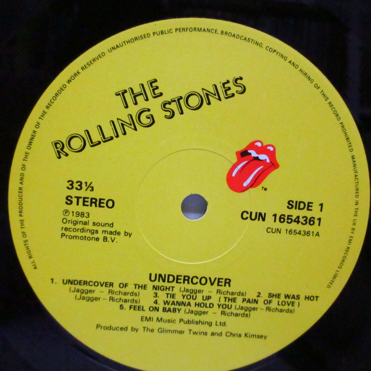 ROLLING STONES (ローリング・ストーンズ)  - Undercover (UK オリジナル LP+インナー、インサート) '83年アルバム !