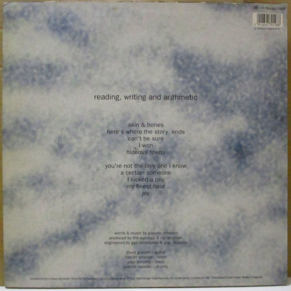 SUNDAYS, THE (ザ・サンデイズ)  - Reading, Writing And Arithmetic (UK 限定ピクチャー LP/レアステッカー付き光沢ジャケ)