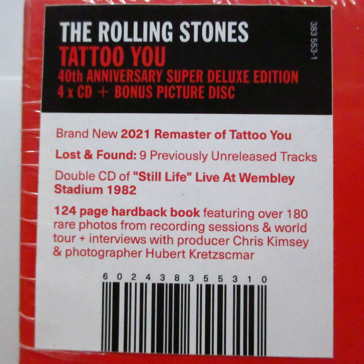 ROLLING STONES (ローリング・ストーンズ)  - Tattoo You (Worldwide '21限定「40周年記念スーパーDXエディション」4xCD＋ピクチャーLP、ブックレット入ボックスセット/ New)