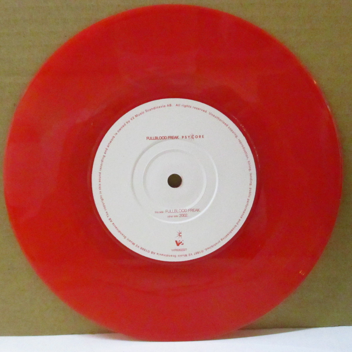 PSYCORE (サイコア)  - Fullblood Freak (UK '98 限定「レッドヴァイナル」 7インチ+光沢固紙ジャケ)
