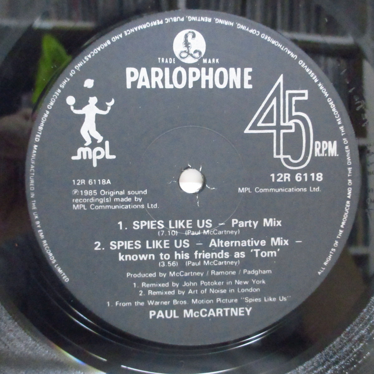 PAUL McCARTNEY (ポール・マッカートニー)  - Spies Like Us (UK オリジナル 12") 映画『スパイ・ライク・アス』主題歌！
