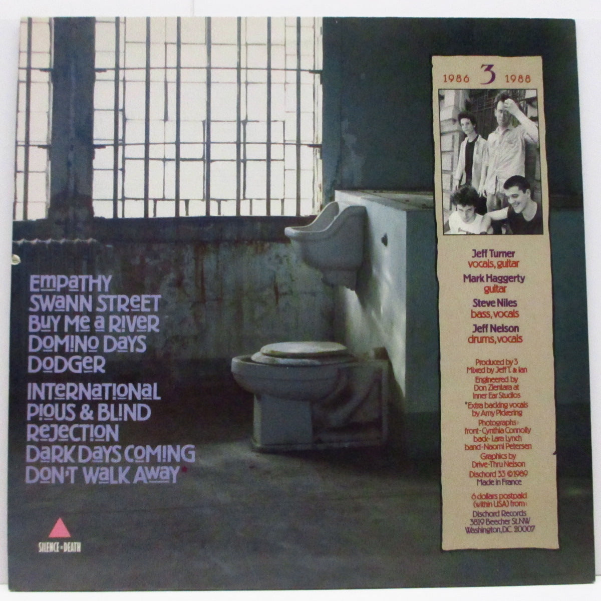 3 (Tree) (スリー)  - Dark Days Coming (US '89 オリジナル LP+インナー/「＄6」ジャケ）