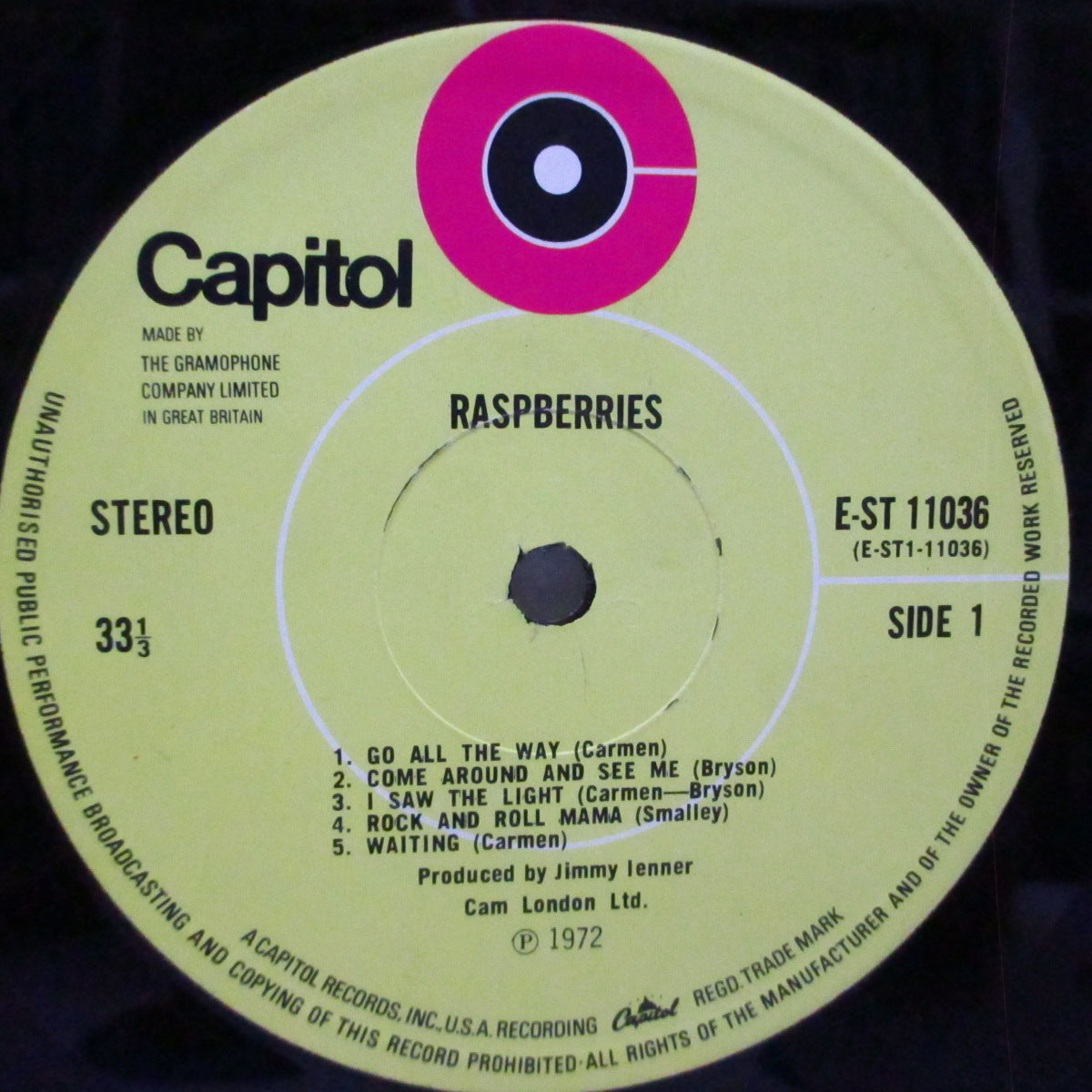 RASPBERRIES (ラズベリーズ)  - Raspberries (1st) (UK オリジナル LP/表面コーティング折り返しジャケ)