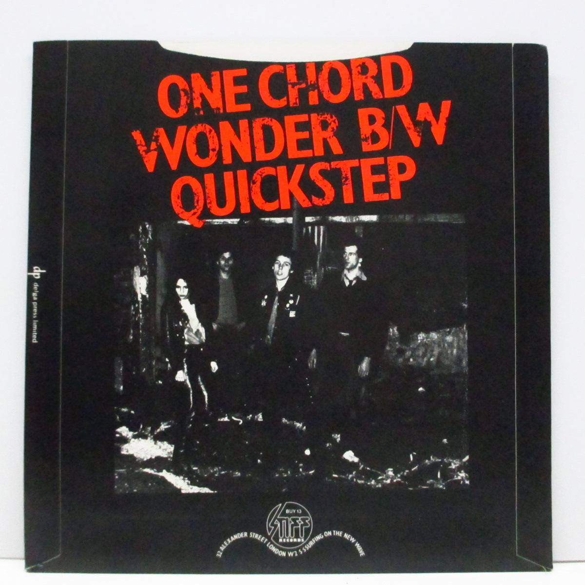 ADVERTS, THE (アドヴァーツ)  - One Chord Wonders (UK '79 再発「ギザ無 / フラットセンター」7"+光沢固紙折り返ジャケ)