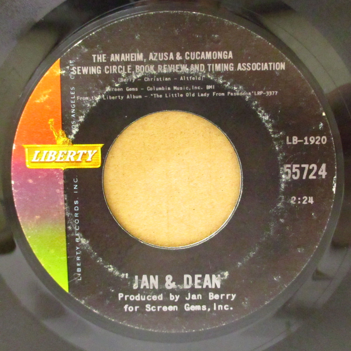 JAN & DEAN (ジャン＆ディーン)  - Ride The WIld Surf (US '64 オリジナル 7インチ)ブライアン・ウィルソン共作美メロ・サーフポップ！