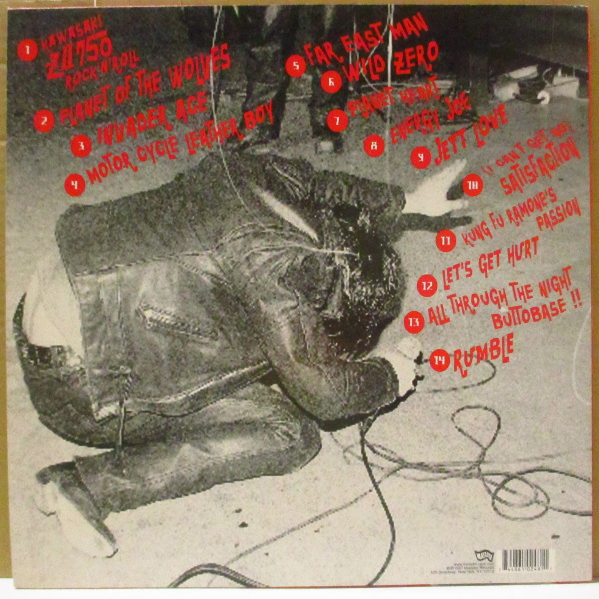 GUITAR WOLF (ギター・ウルフ)  - 狼惑星 - Planet Of The Wolves (US オリジナル LP+ソフト紙インナー) '97年5thアルバム