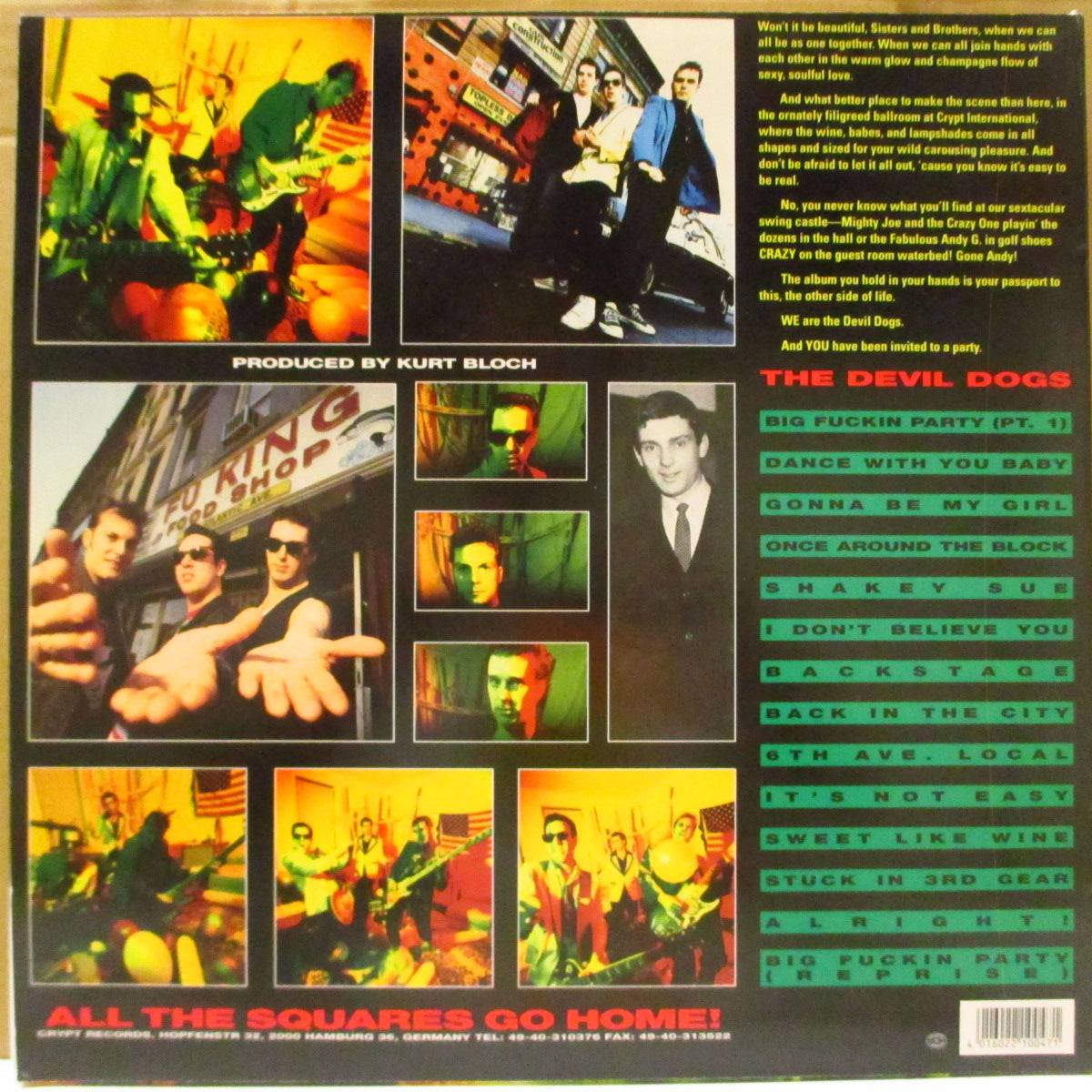 DEVIL DOGS, THE (デヴィル・ドッグス)  - Saturday Night Fever (German 00's 再発「赤小文字黄ラベ」「黒盤」  LP/裏面にレーベル住所表記ジャケ) '93年3rdフルアルバム