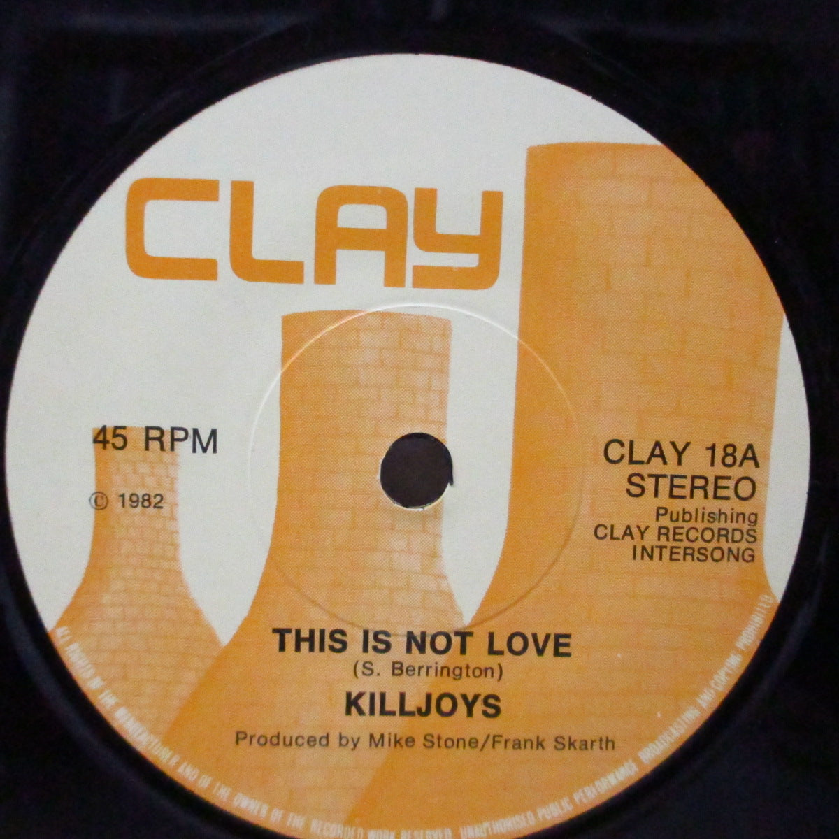 KILLJOYS, THE (ザ ・キルジョイズ)  - This Is Not Love (UK オリジナル 7"/光沢ソフト紙折り返しジャケ)ッドテイストなパワーポップ！