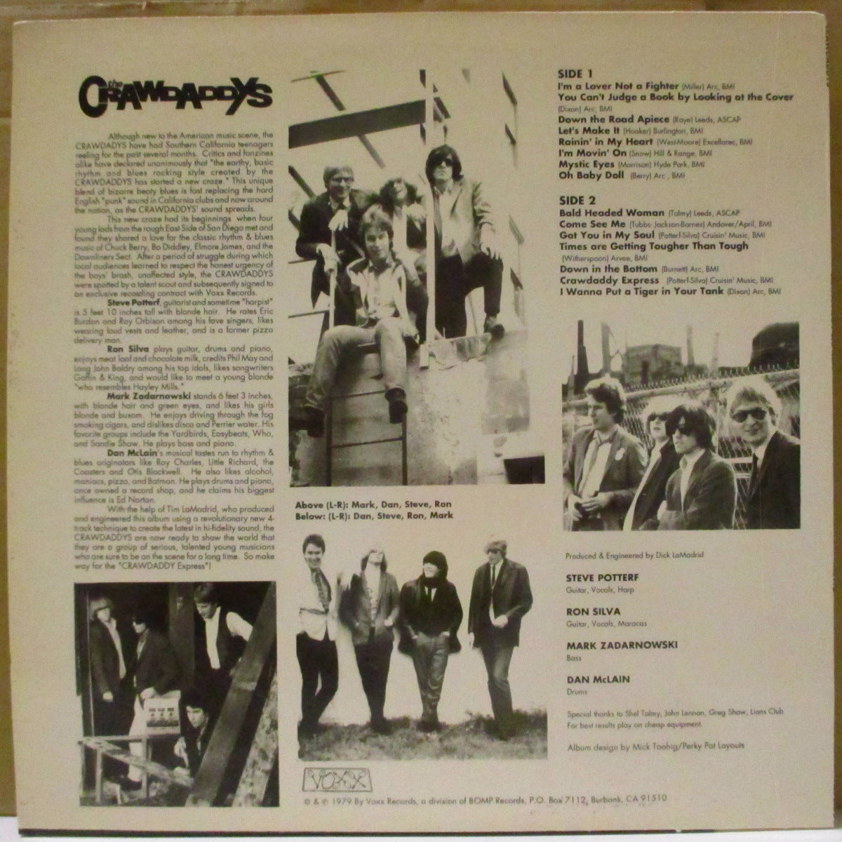 CRAWDADDYS (クロウダディーズ)  - Crawdaddy Express (US '92 再発「青ラベ」モノラル LP) '79年1stアルバム