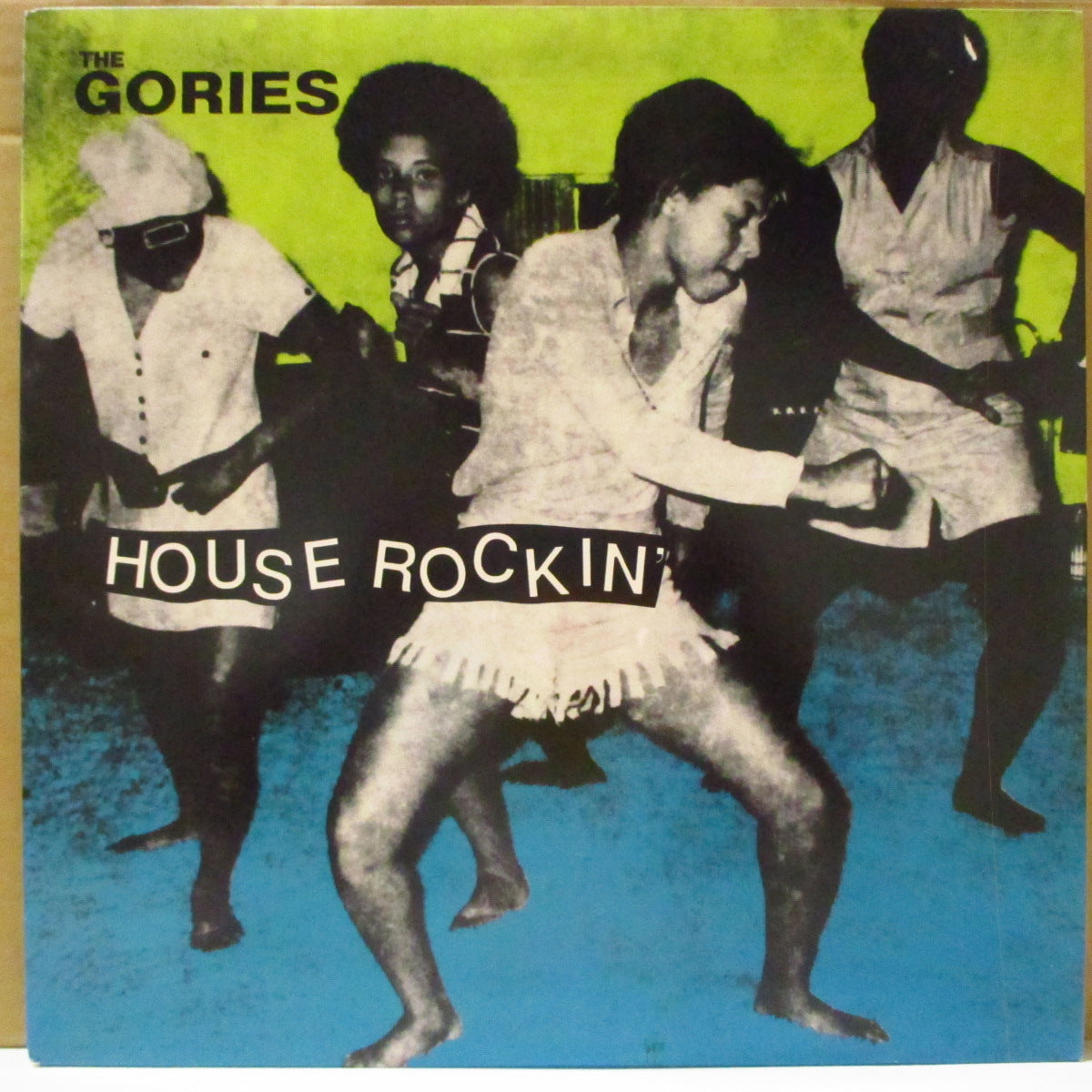 GORIES, THE (ゴリーズ)  - Houserockin' (US '96 再発「作曲クレジットなしラベ」 LP/裏面左上にCryptロゴあり光沢ジャケ) '89年1stアルバム