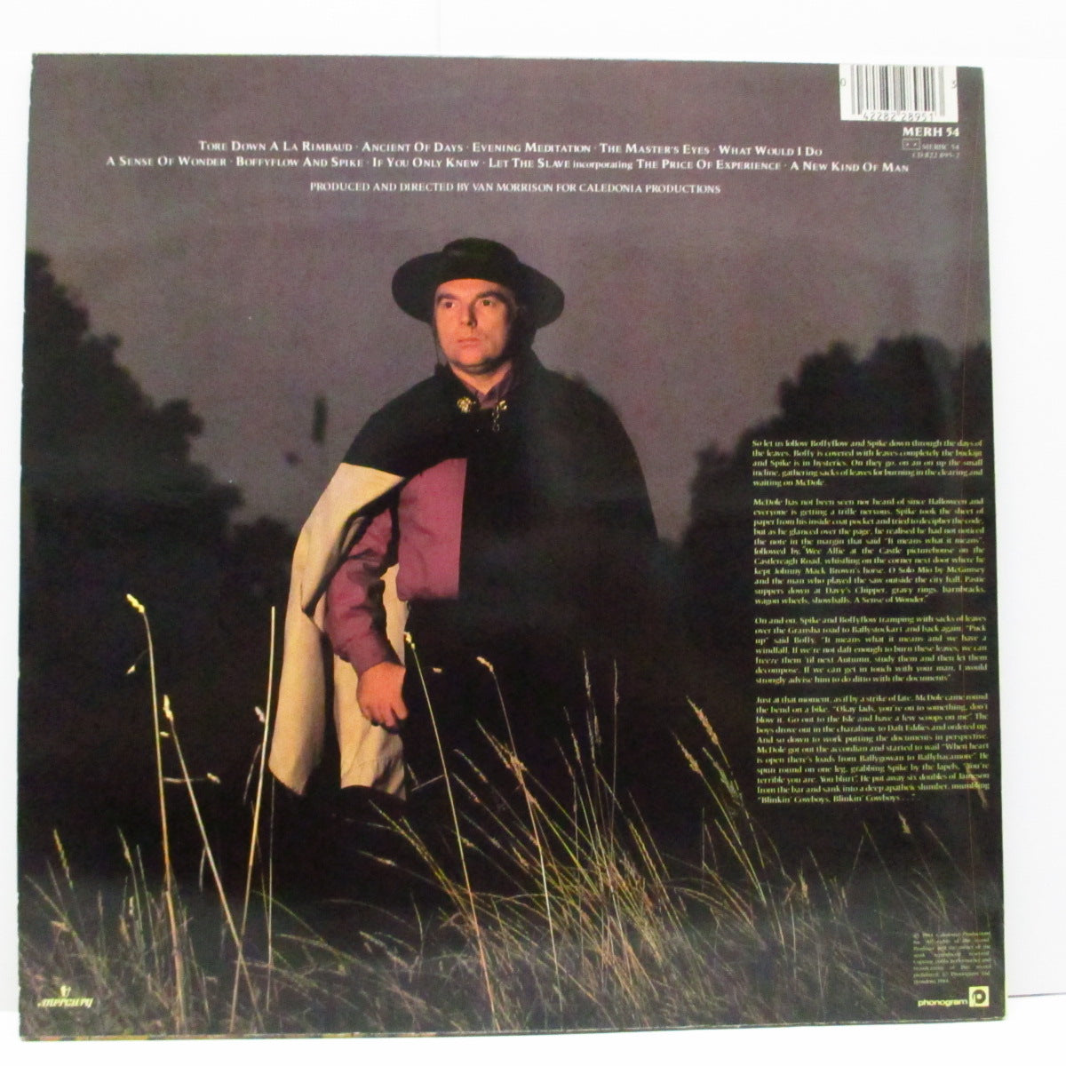 VAN MORRISON (ヴァン・モリソン)  - A Sense Of Wonder (UK オリジナル LP+インナー) '85年15枚目アルバム！
