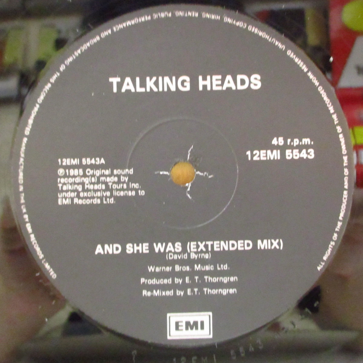 TALKING HEADS (トーキング・ヘッズ)  - And She Was +2 (UK '86 オリジナル3曲入り 12インチ)