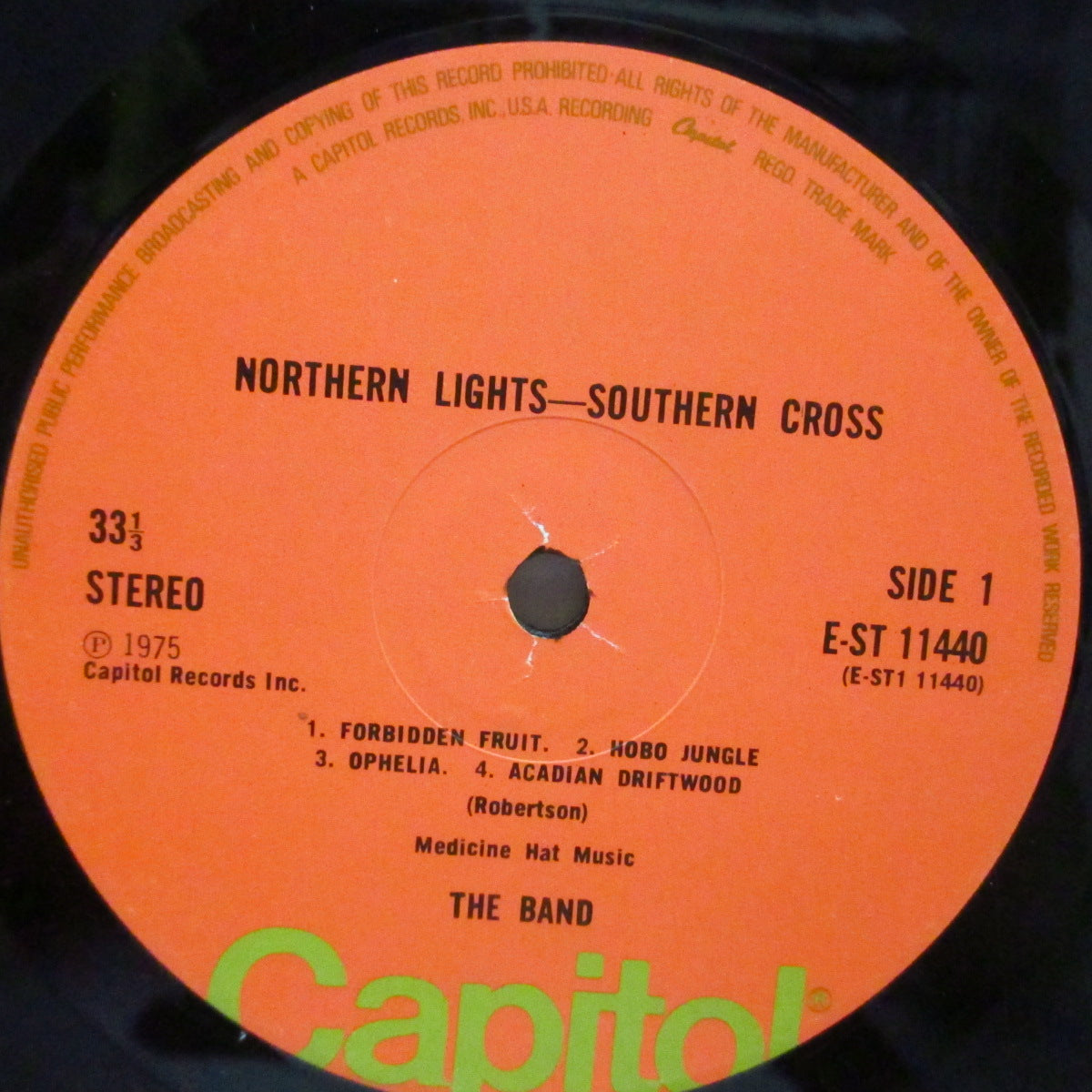 BAND, THE (ザ・バンド)  - Northern Lights-Southern Cross (UK オリジナル LP+インサート) '75年6th アルバム！