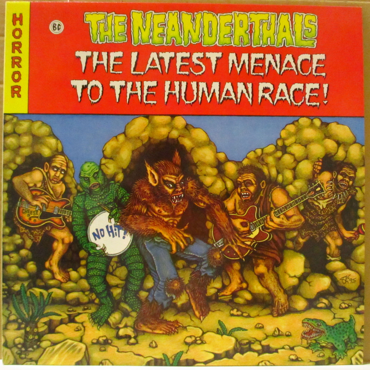 NEANDERTHALS, THE (ザ・ネアンデルタールズ)  - The Last Menace To The Human Race (UK テストプレス「白無地ラベ」 LP) '95年1stアルバム