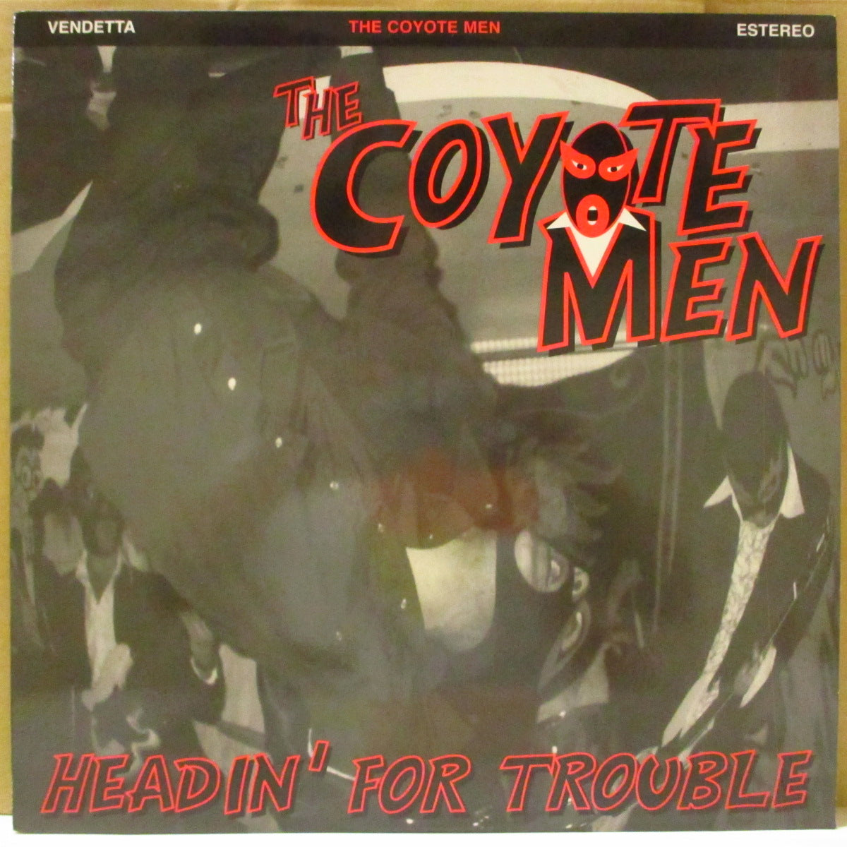 COYOTE MEN, THE  (コヨーテ・メン)  - Headin' For Trouble (UK オリジナル LP+インサート) '97年1stアルバム