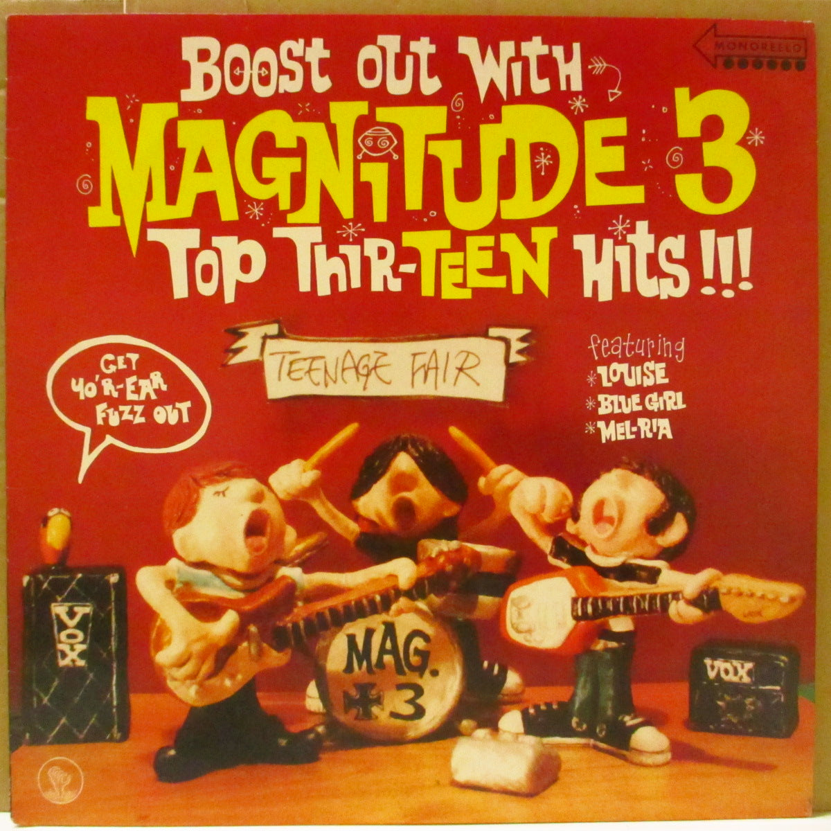 MAGNITUDE 3, THE (マグニチュード3)  - Boost Out With Magnitude 3 (OZ オリジナル・モノラル「黒盤」 LP) '95年唯一のアルバム