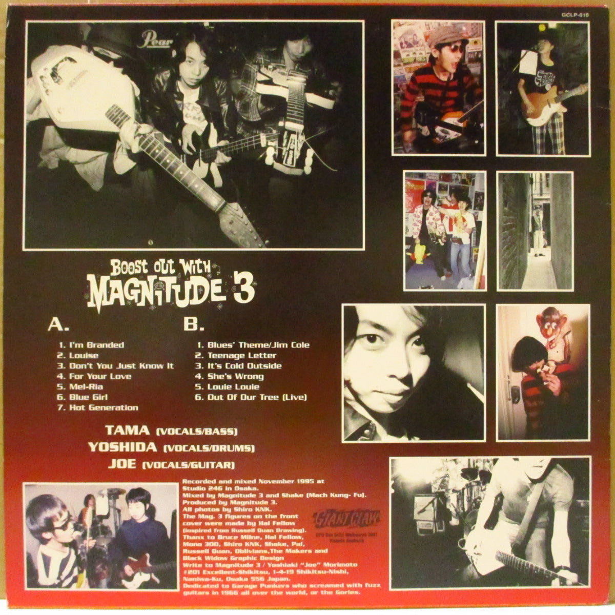 MAGNITUDE 3, THE (マグニチュード3)  - Boost Out With Magnitude 3 (OZ オリジナル・モノラル「黒盤」 LP) '95年唯一のアルバム