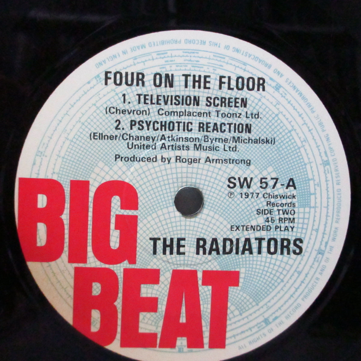 RADIATORS FROM SPACE, THE (ザ・ラジエーターズ・フロム・スペース)  - Four On The Floor (UK オリジナル 7"/光沢固紙折り返しジャケ) '77年の4曲入り！