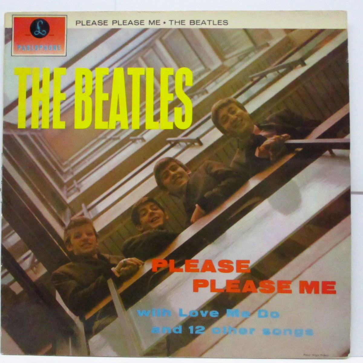 BEATLES (ビートルズ)  - Please Please Me (UK '73 再発「フレンチプレス」ステレオ LP/表面コーティングジャケ）