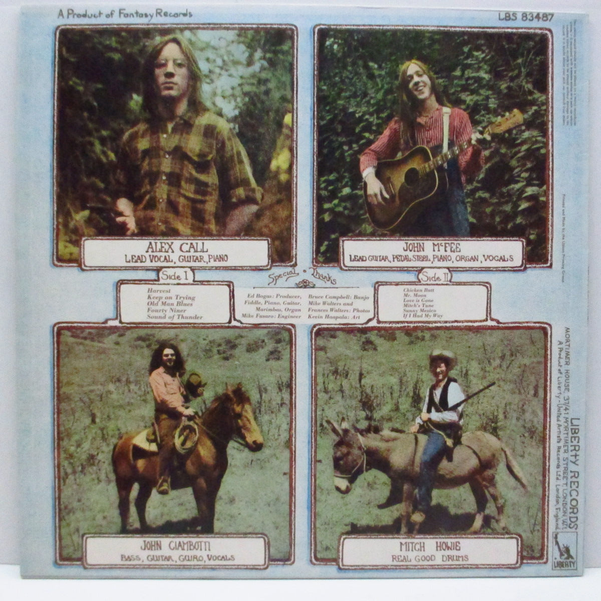 CLOVER (クローヴァー)  - Fourty Niner (UK オリジナル LP/ざら紙ジャケ）'71年セカンドアルバム！