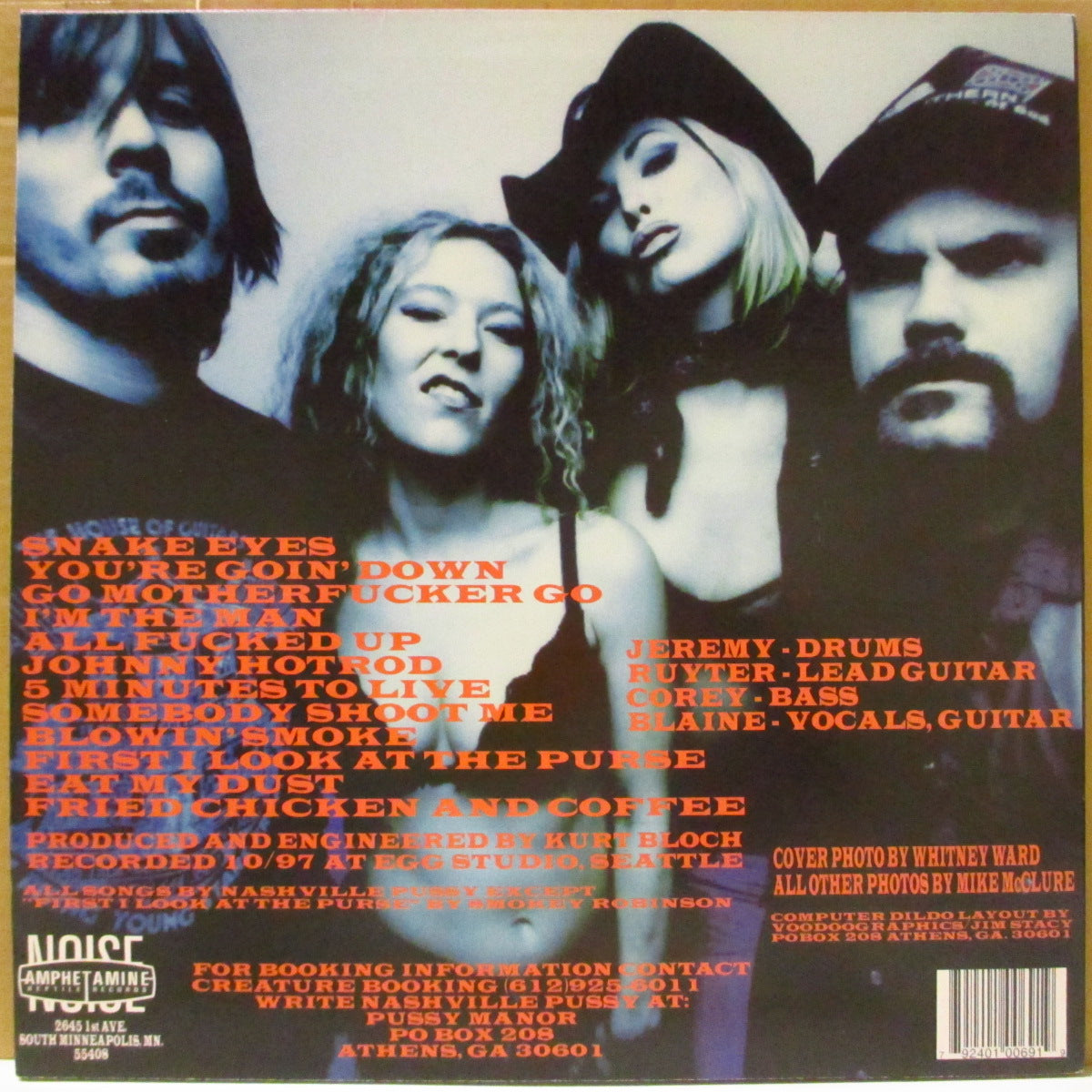 NASHVILLE PUSSY (ナッシュヴィル・プッシー)  - Let Them Eat Pussy (US オリジナル LP) '98年1stアルバム