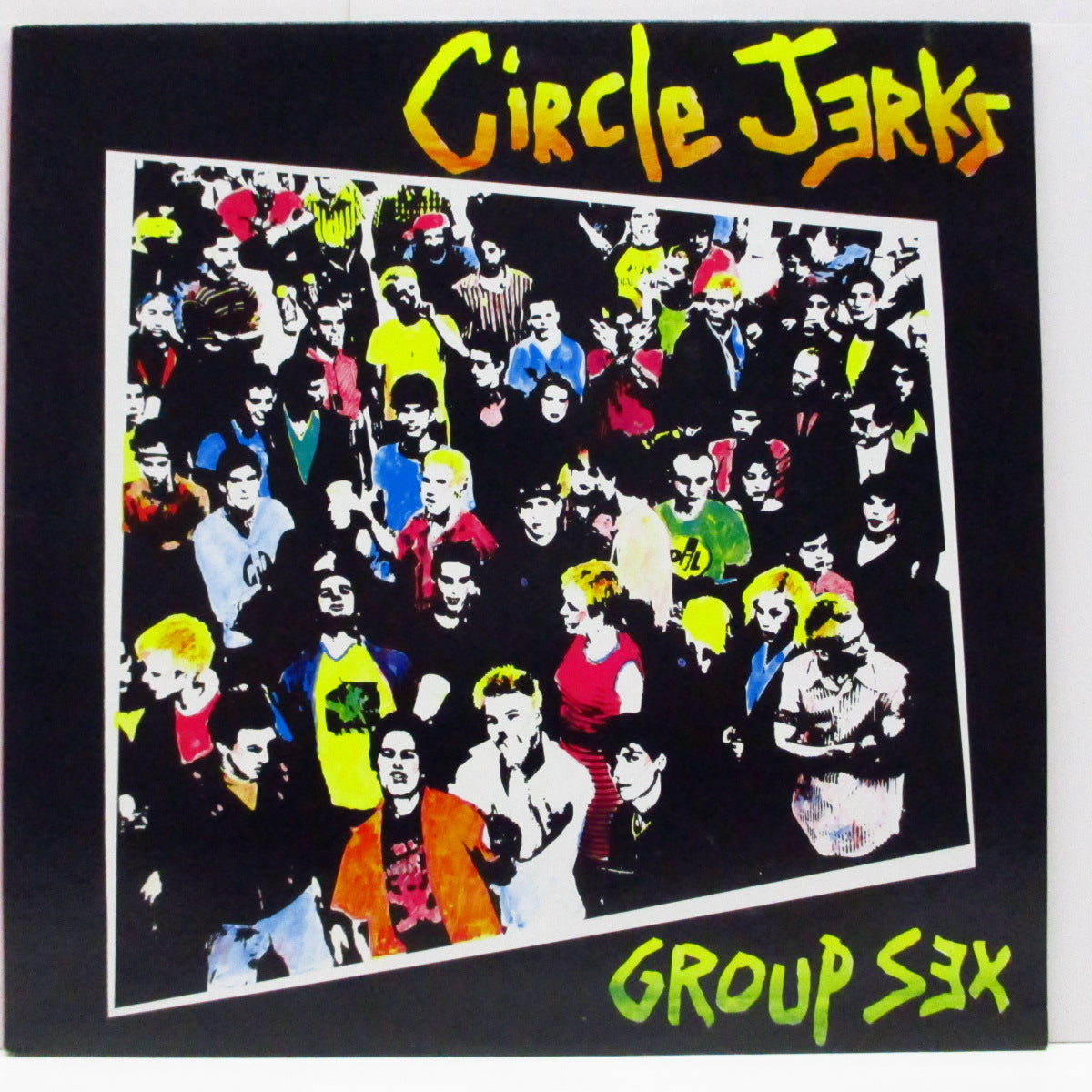 CIRCLE JERKS (サークル・ジャークス)  - Group Sex (US 90's 再発「両面黄色ラベ」黒盤 LP/バーコード有「4600-1-L」ジャケ) '80年ファースト！