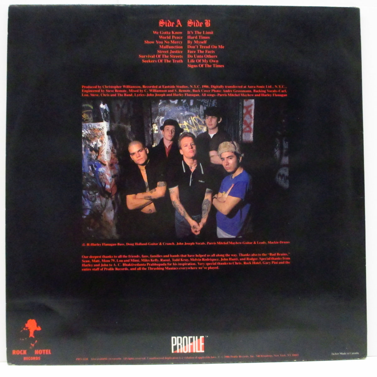 CRO-MAGS (クロ・マグス) - The Age Of Quarrel (US '86 再発「黒ラベ