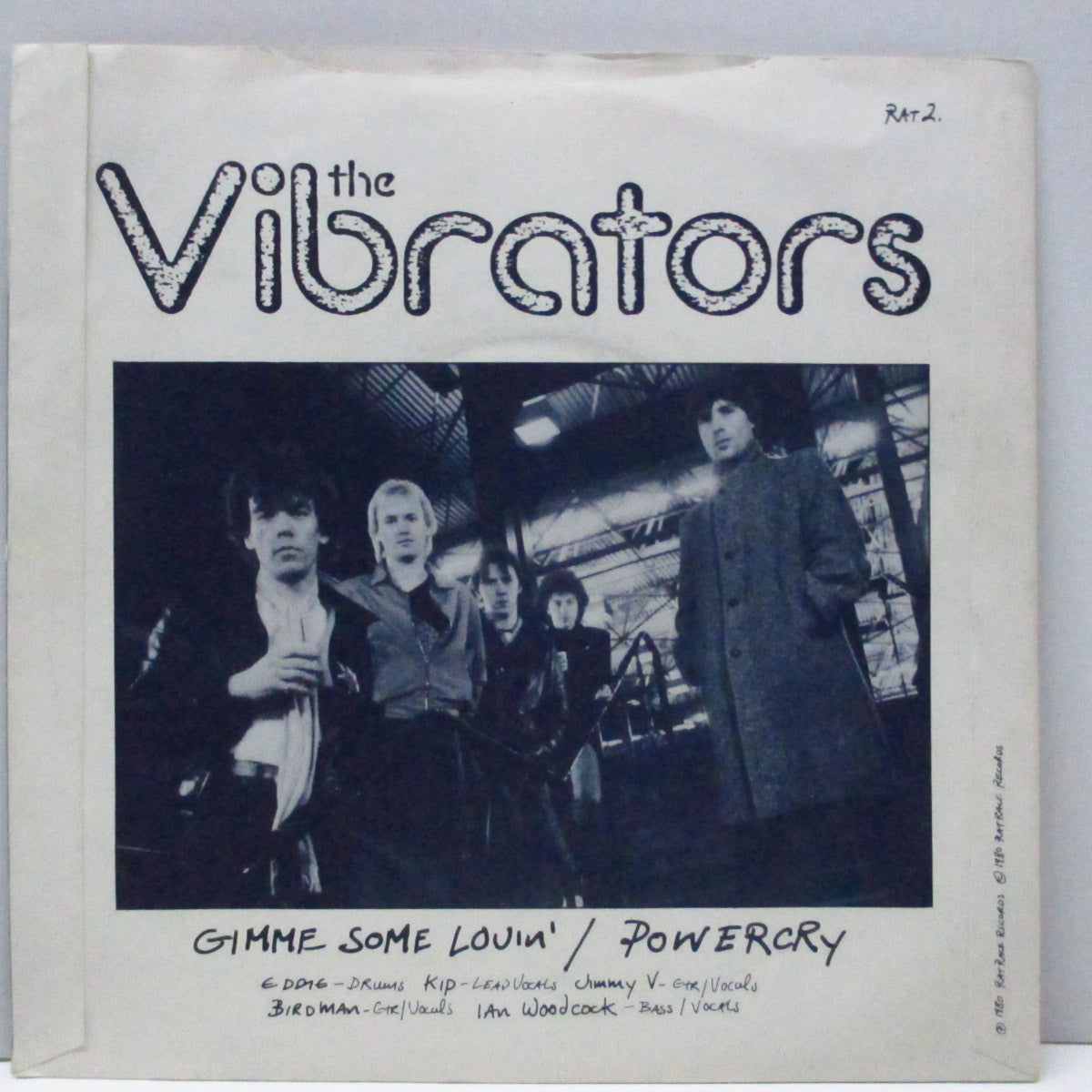VIBRATORS, THE (ヴァイブレーターズ)  - Gimme Some Lovin' (UK オリジナル 7"/マットソフト紙折り返しジャケ) スペンサー・デイヴィス・グループのカバー！