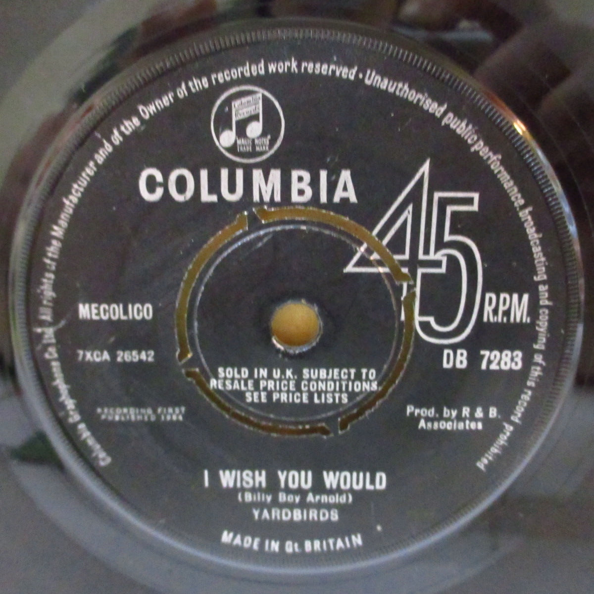 YARDBIRDS (ヤードバーズ)  - I Wish You Would (UK '64 オリジナル 7インチ+カンパニースリーブ)