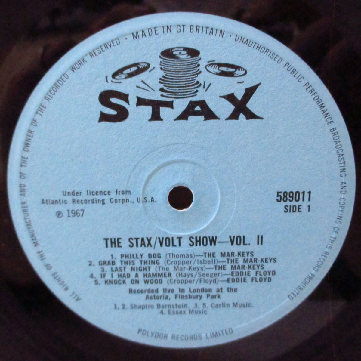 V.A. (Stax、Volt社アーティストのロンドン・ライブ収録シリーズ)  - The Stax - Volt Tour In London 2 (UK '67 オリジナル・モノラル LP/表面コーティング・ジャケ)