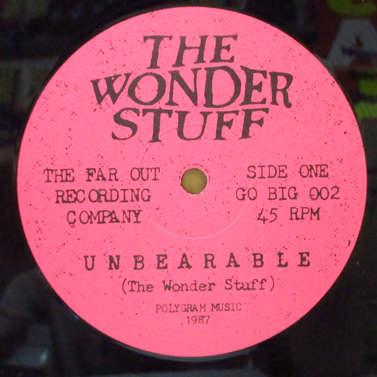 WONDER STUFF, THE (ワンダースタッフ)  - Unbearable +3 (UK オリジナル 12インチ)