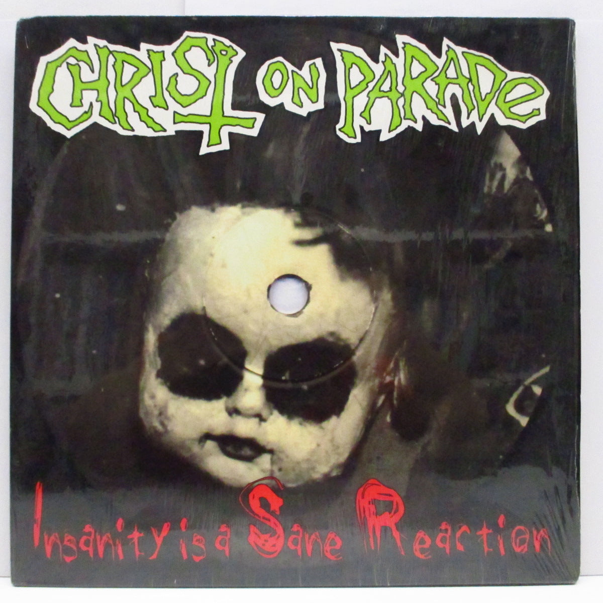 CHRIST ON PARADE (クライスト・オン・パレード)  - Insanity Is A Sane Reaction (US '99 限定「グリーンヴァイナル」2xLP+インサート) 中〜後期コンピ !