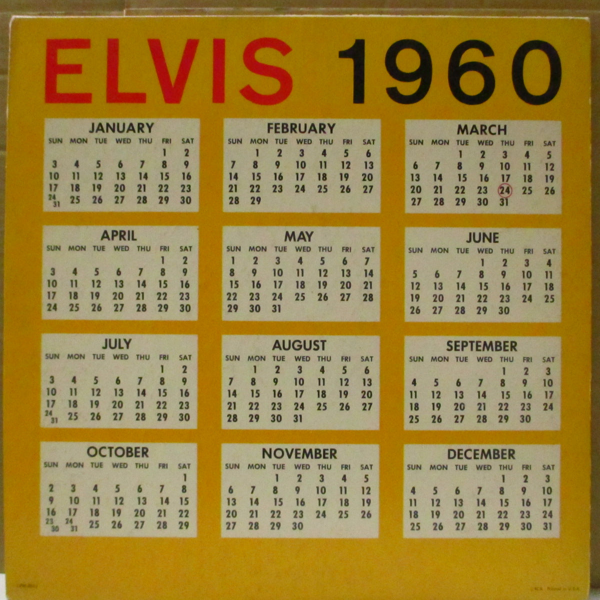ELVIS PRESLEY (エルヴィス・プレスリー)  - A Date With Elvis (US '59 初回オリジナル・モノラル LP/ 見開きジャケ)近年稀な美品