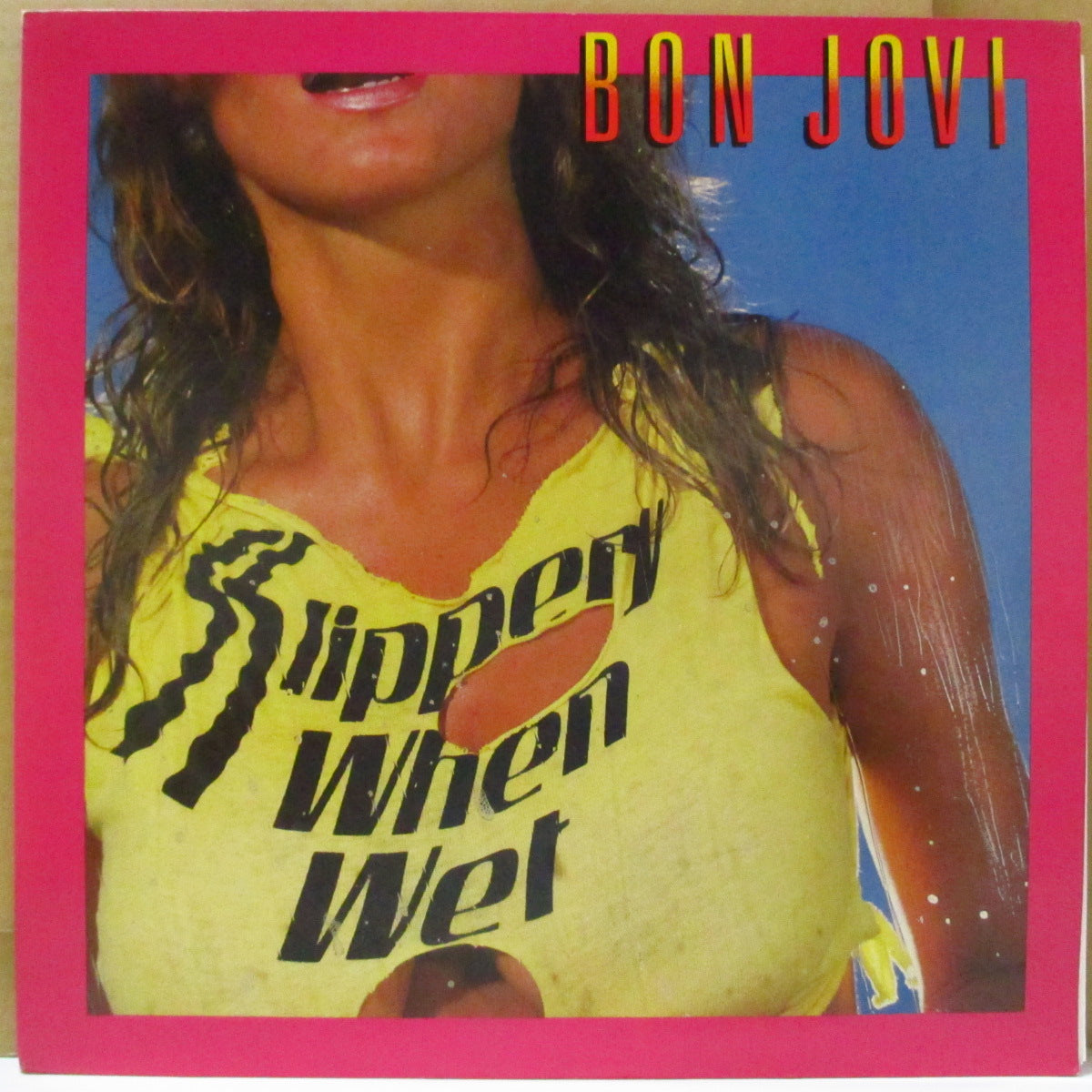 BON JOVI (ボン・ジョヴィ)  - ワイルド・イン・ザ・ストリーツ - Slippery When Wet (Japan オリジナル+2xインサート/帯欠) '86年3rdアルバム