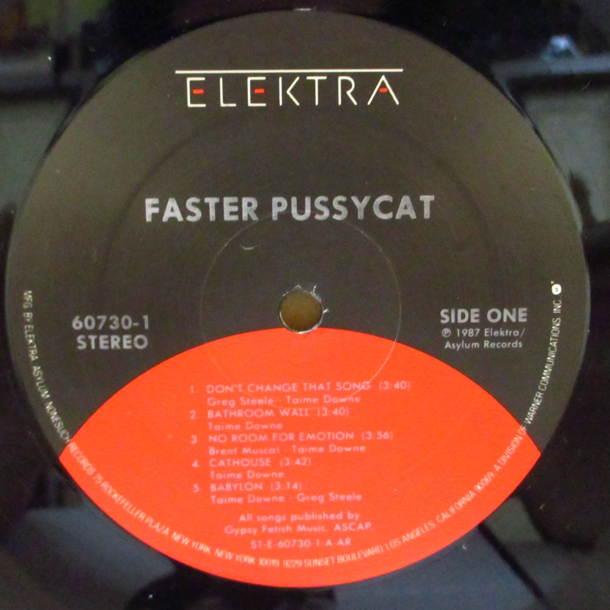 FASTER PUSSYCAT (ファスター・プッシーキャット)  - S.T. <1st Album> (US オリジナル LP+ソフト紙インナー) '87年1stアルバム