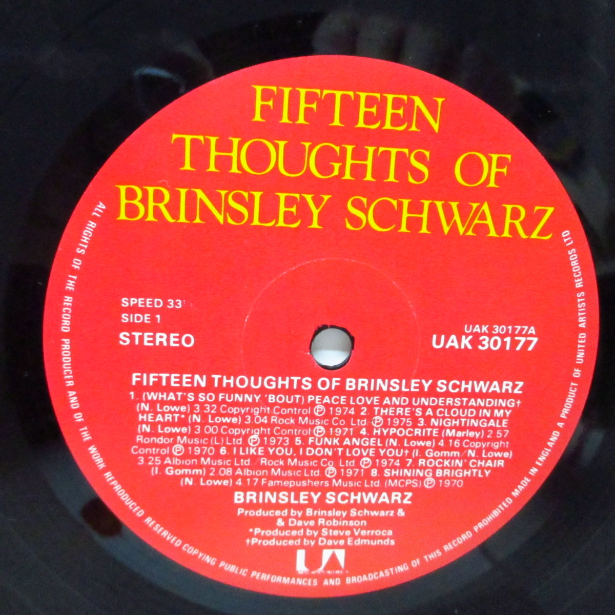 BRINSLEY SCHWARZ (ブリンズリー・シュウォーツ)  - Fifteen Thoughts Of Brinsley Schwarz (UK オリジナル LP/見開ジャケ) コンピレーション！