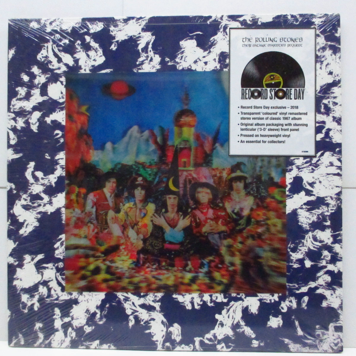 ROLLING STONES (ローリング・ストーンズ)  - Their Satanic Majesties Request (EU '18 レコードストアデイ 3,500枚限定再発「クリアヴァイナル」 LP+ステッカー付「3D」見開ジャケ/廃盤 New)