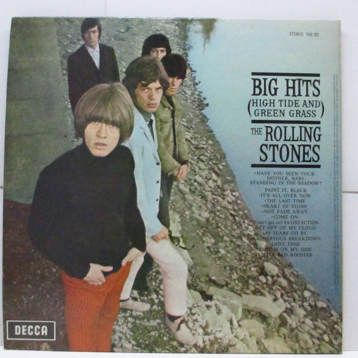 ROLLING STONES (ローリング・ストーンズ)  - Big Hits (High Tide And Green Grass) (UK 70's 再発「銀ボックスロゴ、青ラベ」ステレオ LP/見開きジャケ)