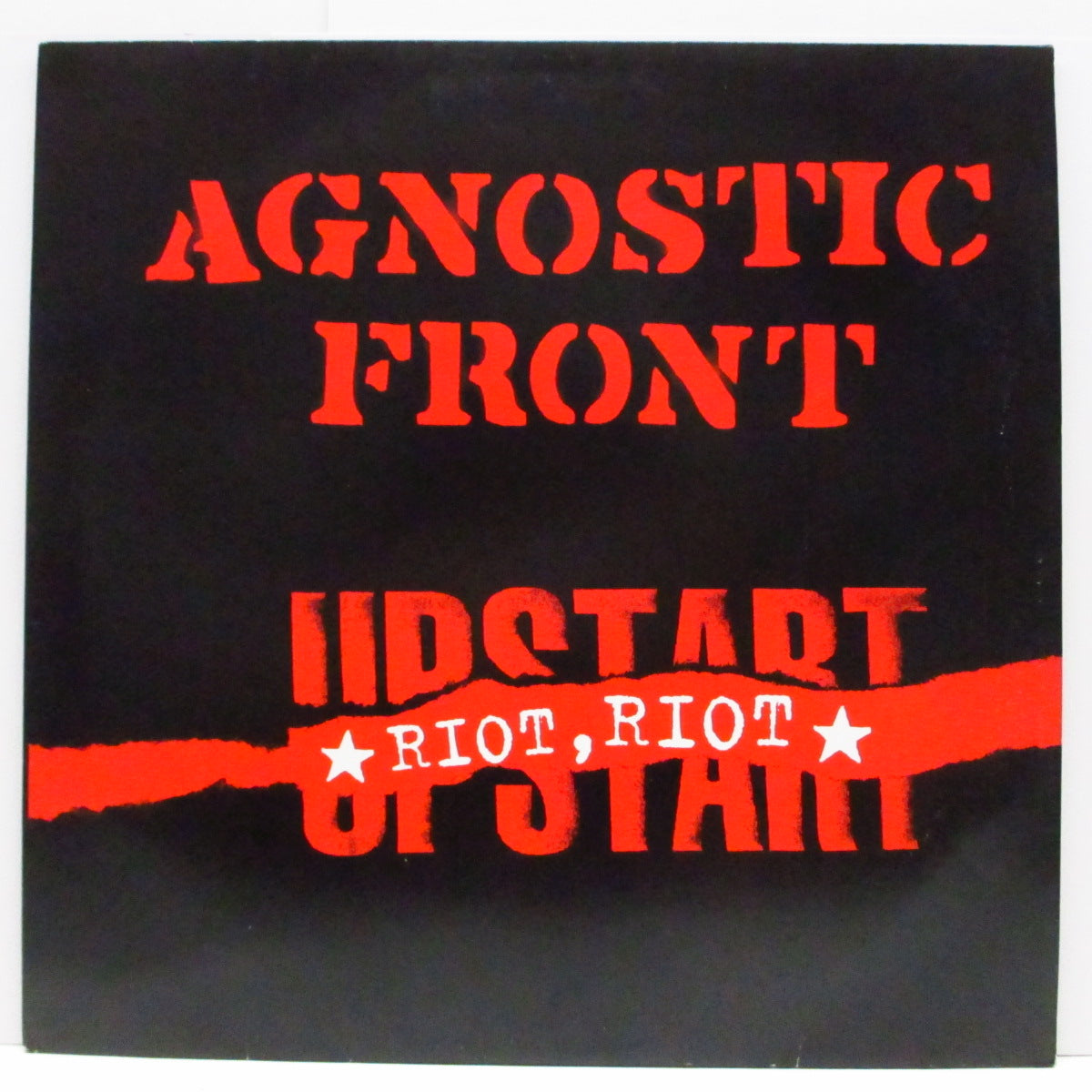 AGNOSTIC FRONT (アグノスティック・フロント)  - Riot Riot Upstart (EU '99 限定「グリーンヴァイナル」LP+インサート）'99年、復活第2弾アルバム !
