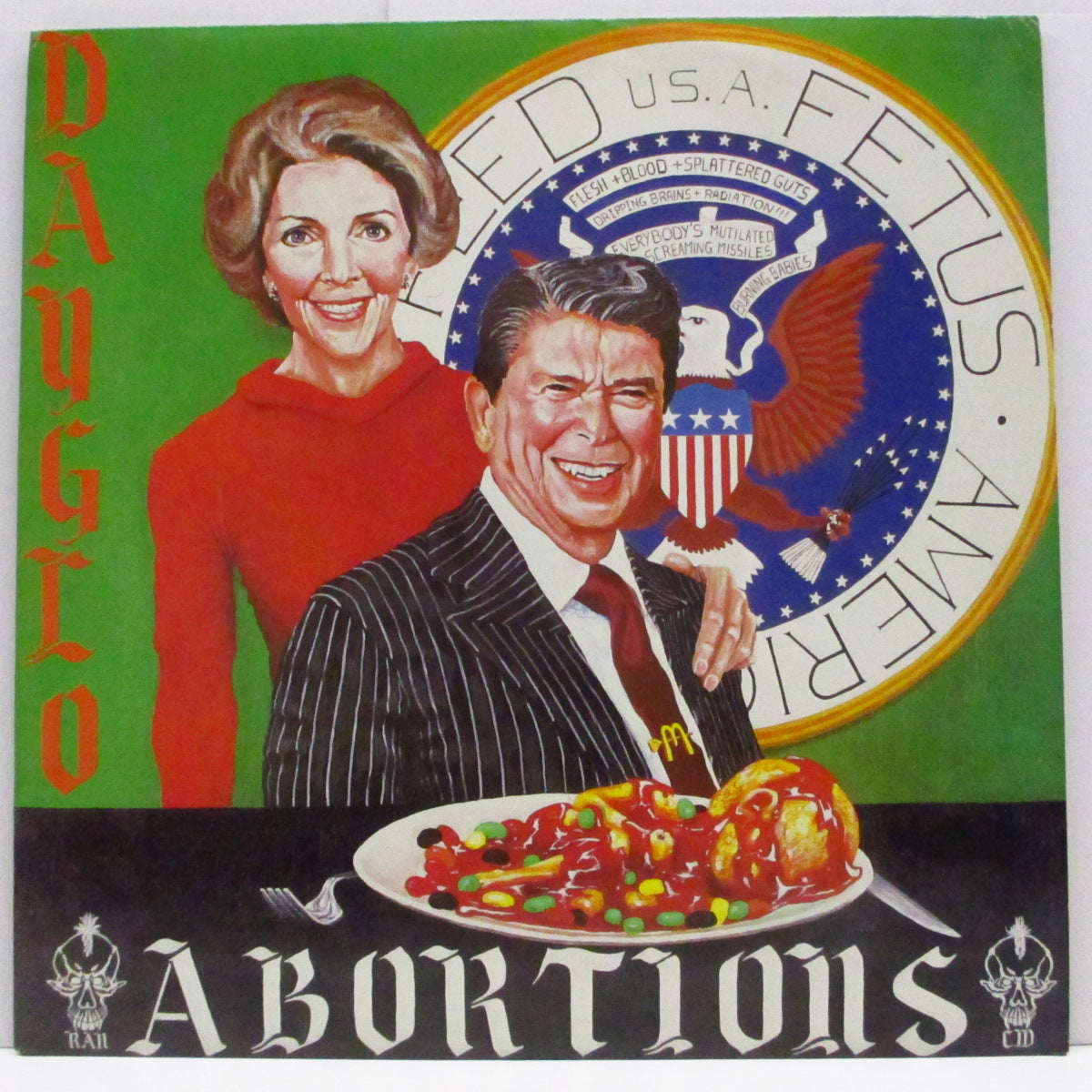 DAYGLO ABORTIONS (デイグロ・アボーションズ)  - Feed Us A Fetus (US '86 限定「オレンジヴァイナル」LP) '86年セカンド！