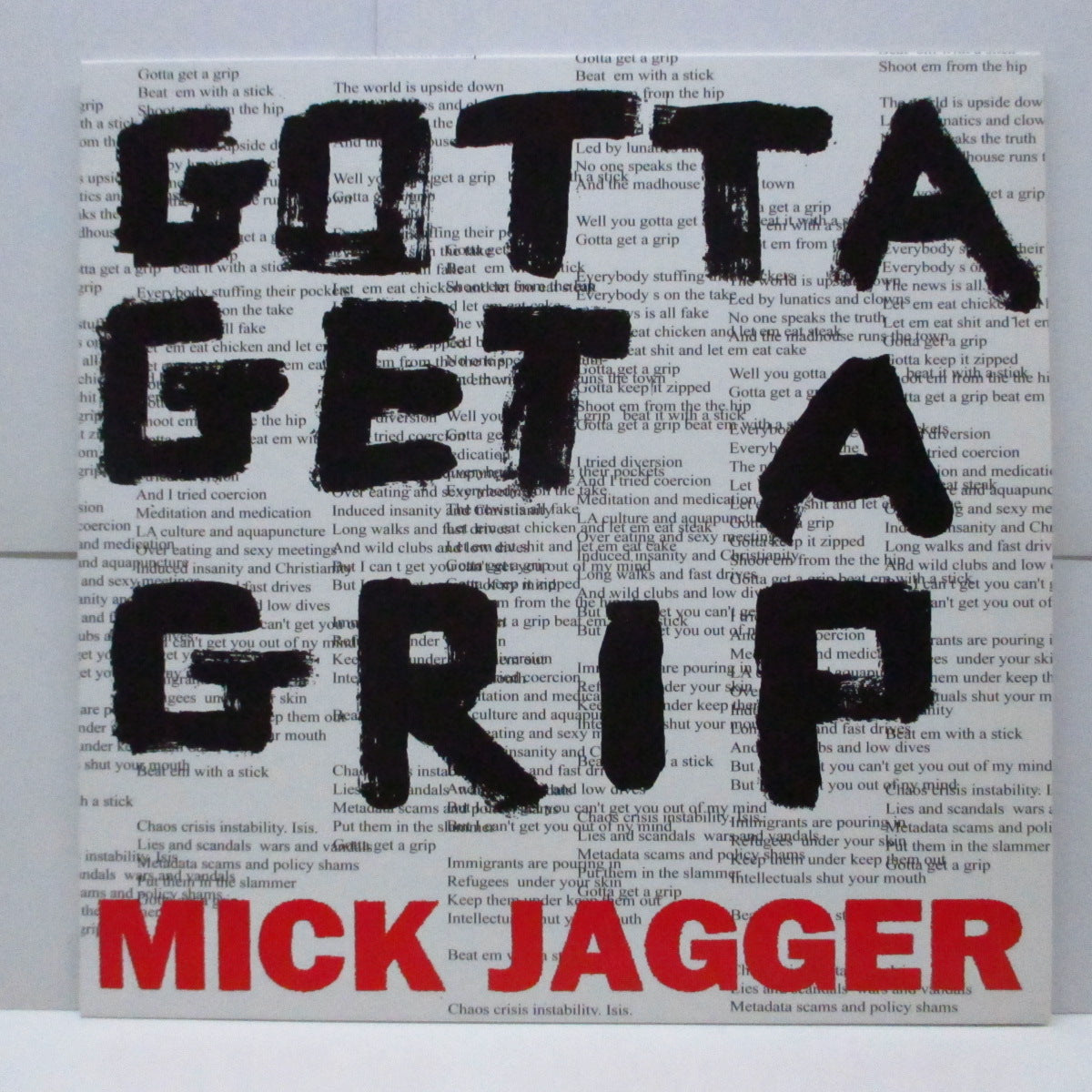 MICK JAGGER (ミック・ジャガー)  - Gotta Get A Grip / England Lost (EU 限定プレス 12")