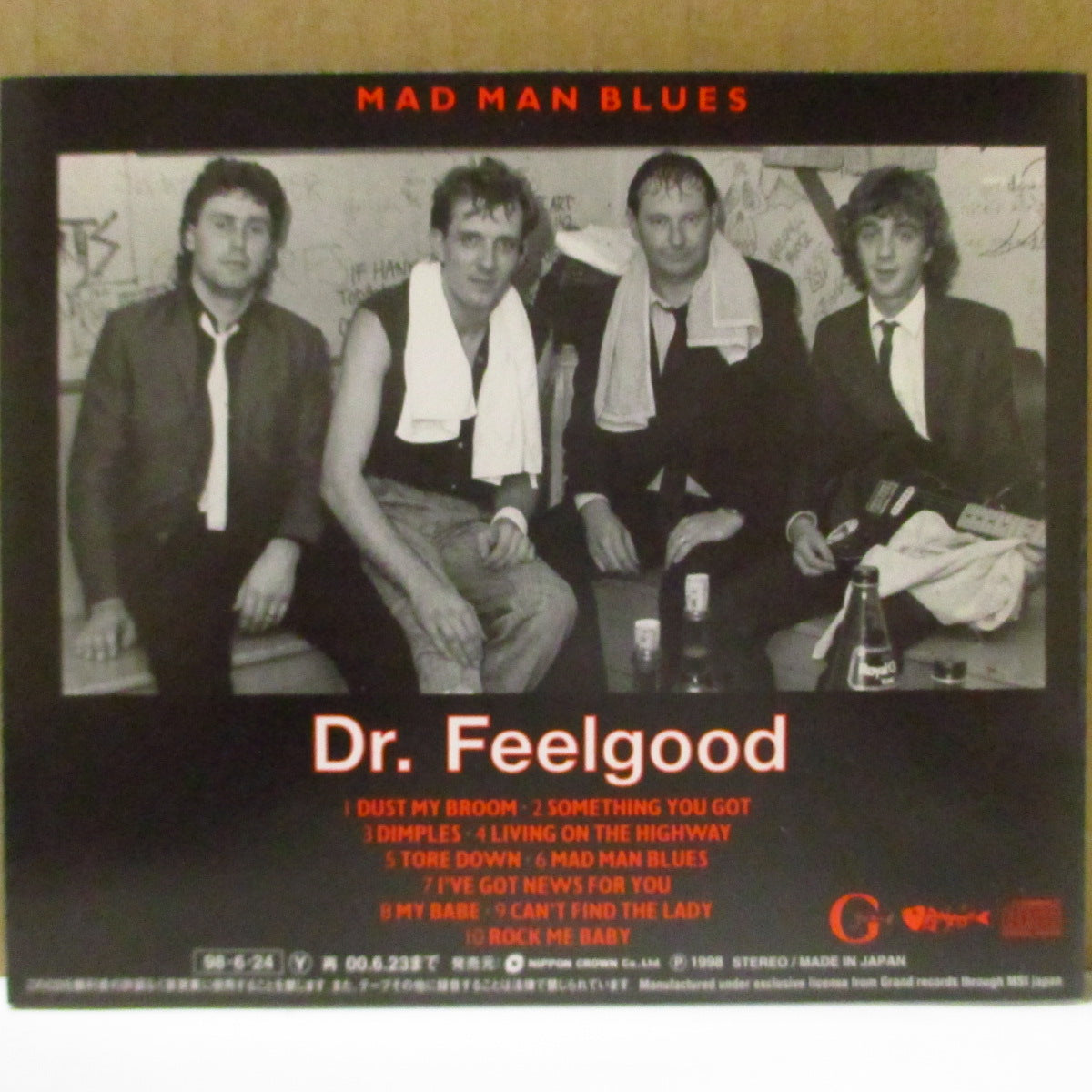 DR.FEELGOOD (ドクター・フィールグッド)  - マッド・マン・ブルース - Mad Man Blues (Japan '00 再発 CD+帯) '85年カバーアルバム