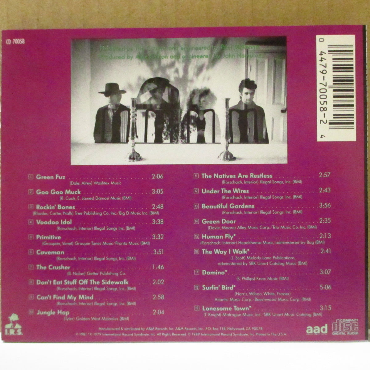 CRAMPS (クランプス)  - Psychedelic Jungle / Gravest Hits (US '90s 再発品番「44797 0058 2」表記 CD) デビューミニアルバム&2ndアルバム合体盤